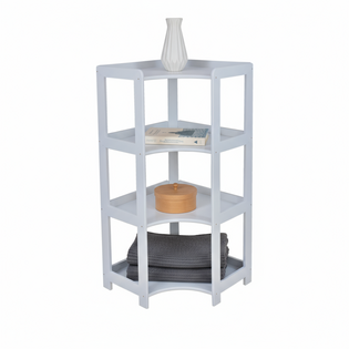 Raft Elisse Transilvan, 4 polite, Colt Interior, 60x60x127 cm, Gri