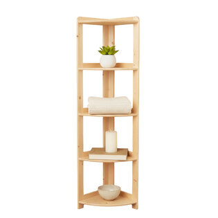 Raft Elisse Transilvan, 5 polite, Colt Exterior, 37x37x165 cm, Lacuit