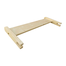 Bara de Protectie Siguro, Transilvan, Latura Scurta, Tablie Cap, Lemn Masiv, 75x27x50 cm, Lacuit