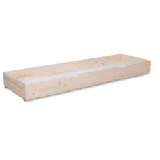 Under Bed Storage Box, Transilvan, Solid Wood, 195x80x20 cm, Natural Wood