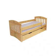 Kids Bed, Simba, Transilvan, Solid Wood, 80x160 cm, Lacquered