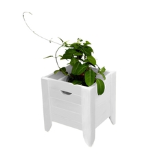 Clone of Plant Support Flora, Transilvan, Solid Wood, 39x36x42 cm, Golden Oak