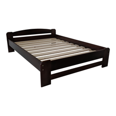 Double Bed Dumbo, Transilvan, Solid Wood, Model 2/1, 140x200 cm, Cherry