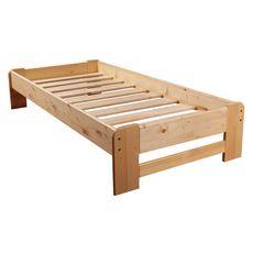 Single Bed Dumbo, Transilvan, Solid Wood, Model 1/1, 90x200 cm, Lacquered