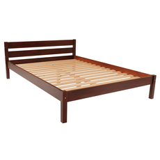 Double Bed Sally, Transilvan, Solid Wood, Model 3/1, 140x200 cm, Cherry