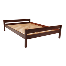 Double Bed Sally, Transilvan, Solid Wood, Model 2/2, 160x200 cm, Cherry