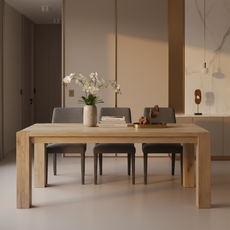 Masa Dining, San Francisco Collection, Transilvan, Lemn Masiv Stejar, 10 Persoane, 229x94x76 cm, Stejar Terra Periat