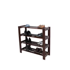 Shoes Shelf, Transilvan, Tofi, 4 Levels, Solid Wood, 85x30x80 cm, Cherry