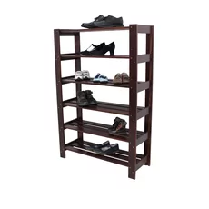 Shoes Shelf, Tofi, Transilvan, 6 Levels, Solid Wood, 85x30x125 cm, Cherry