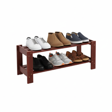 Transilvan cipőtartó Tofi, 2 szintes, 85x30x35 cm, Cseresznye szín