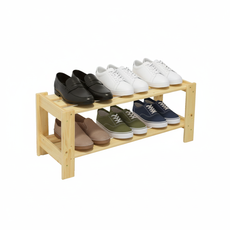 Shoes Shelf, Tofi, Transilvan, 2 Levels, Solid Wood, 85x30x35 cm, Lacquered