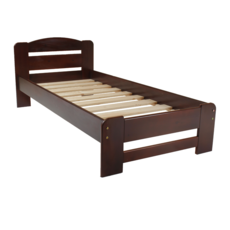 Single Bed Dumbo, Transilvan, Solid Wood, Model 3/1, 90x200 cm, Cherry