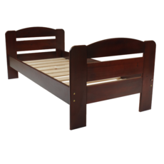 Single Bed Dumbo, Transilvan, Solid Wood, Model 3/3, 90x200 cm, Cherry