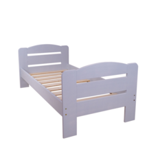 Single Bed Dumbo, Transilvan, Solid Wood, Model 3/3, 90x200 cm, Grey