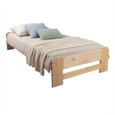 Pat de o persoana Transilvan, Dumbo, Lemn Masiv, Model 1/1, 90x200 cm, Lacuit