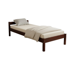 Sally Egyszemélyes ágy, Transilvan, Masszív fa, Modell 2/1, 90x200 cm, Cseresznye szín