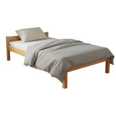 Sally Egyszemélyes ágy, Transilvan, Masszív fa, Modell 2/1, 90x200 cm, Lakkozott