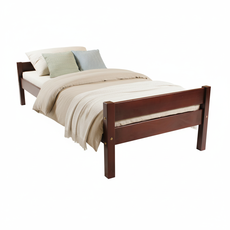 Pat de o persoana Transilvan, Sally, Lemn Masiv, Model 2/2, 80x200 cm, Cires