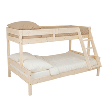 Pat etajat Transilvan, Alexandra, Lemn Masiv, Inaltime 155 cm, 80/120x200 cm, Lacuit