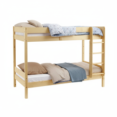 Pat etajat Transilvan, Sally, Lemn Masiv, 90x200 Cm, Natur
