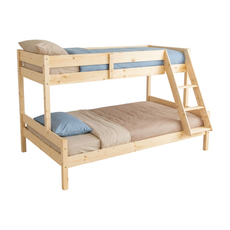 Pat etajat Transilvan, Sandra, Lemn Masiv, 90/140x200 cm, Lacuit