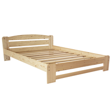 Clone of Clone of Double Bed Dumbo, Transilvan, Solid Wood, Model 3/1, 160x200 cm, Natural Wood