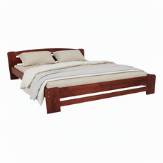 Double Bed Dumbo, Transilvan, Solid Wood, Model 3/1, 180x200 cm, Cherry