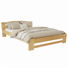 Pat matrimonial Dumbo, Transilvan, Lemn Masiv, Model 3/1, 180x200 cm, Lacuit