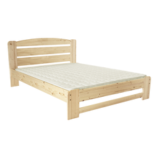 Clone of Double Bed Dumbo, Transilvan, Solid Wood, Model 3/1, 160x200 cm, Natural Wood