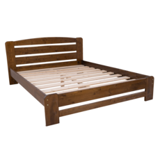 Clone of Clone of Clone of Clone of Double Bed Dumbo, Transilvan, Solid Wood, Model 3/1, 160x200 cm, Natural Wood