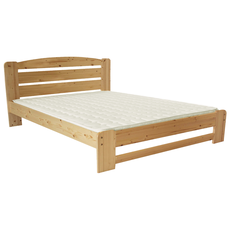 Clone of Clone of Clone of Clone of Double Bed Dumbo, Transilvan, Solid Wood, Model 3/1, 160x200 cm, Natural Wood