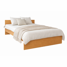 Pat matrimonial Econova, Transilvan, Pal Melaminat, 140x200 cm, Pin Tosca