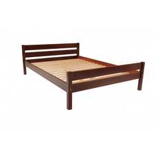 Double Bed Sally, Transilvan, Solid Wood, Model 3/2, 140x200 cm, Cherry