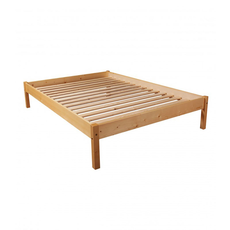 Clone of Clone of Double Bed Sally, Transilvan, Solid Wood, Model 1/1, 140x200 cm, Natural Wood