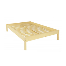 Clone of Double Bed Sally, Transilvan, Solid Wood, Model 1/1, 140x200 cm, Natural Wood