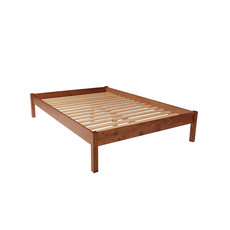 Clone of Clone of Clone of Clone of Double Bed Sally, Transilvan, Solid Wood, Model 1/1, 140x200 cm, Natural Wood