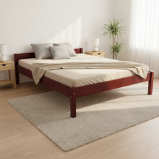 Pat matrimonial Sally, Transilvan, Lemn Masiv, Model 2/1, 120x200 cm, Cires