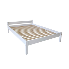 Clone of Clone of Clone of Double Bed Sally, Transilvan, Solid Wood, Model 2/2, 140x200 cm, Natural Wood