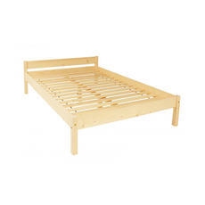 Clone of Double Bed Sally, Transilvan, Solid Wood, Model 2/2, 140x200 cm, Natural Wood