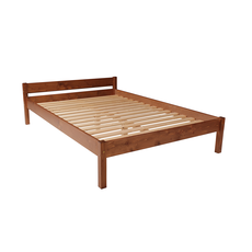 Clone of Clone of Clone of Clone of Double Bed Sally, Transilvan, Solid Wood, Model 2/2, 140x200 cm, Natural Wood