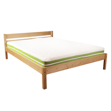 Clone of Clone of Double Bed Sally, Transilvan, Solid Wood, Model 3/1, 160x200 cm, White