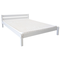 Clone of Clone of Clone of Double Bed Sally, Transilvan, Solid Wood, Model 3/1, 160x200 cm, White