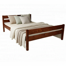 Pat matrimonial Sally, Transilvan, Lemn Masiv, Model 3/2, 120x200 cm, Nuc