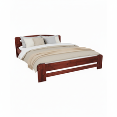 Pat matrimonial Transilvan, Dumbo, Lemn Masiv, Model 3/1, 140x200 cm, Cires