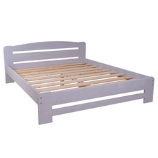 Double Bed Dumbo, Transilvan, Solid Wood, Model 3/1, 160x200 cm, Grey