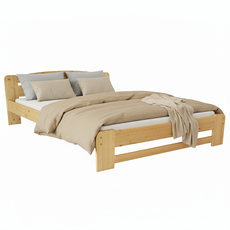 Pat matrimonial Transilvan, Dumbo, Lemn Masiv, Model 3/1, 160x200 cm, Lacuit