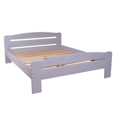 Double Bed Dumbo, Transilvan, Solid Wood, Model 3/2, 140x200 cm, Grey