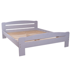 Double Bed Dumbo, Transilvan, Solid Wood, Model 3/2, 160x200 cm, Grey