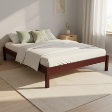 Double Bed Sally, Transilvan, Solid Wood, Model 1/1, 160x200 cm, Cherry