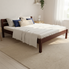 Pat matrimonial Transilvan, Sally, Lemn Masiv, Model 3/1, 160x200 cm, Cires